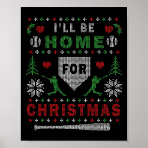 Ich werde zu Weihnachten hässliche Weihnachtsgesch Poster