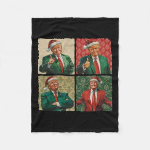 Ich werde zu Weihnachten lustiger Trump Xmas Weihn Fleecedecke