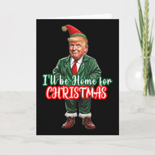 Ich werde zu Weihnachten lustiger Weihnachtsmann-E Karte
