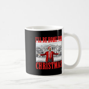 Ich werde zu Weihnachten nach Hause kommen Santa L Kaffeetasse