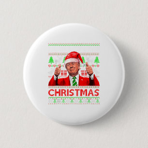 Ich werde zu Weihnachten nach Hause kommen Santa T Button