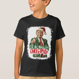 Ich werde zu Weihnachten nach Hause kommen Santa T T-Shirt