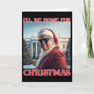 Ich werde zu Weihnachten Trump Santa Selfie Whit n Karte