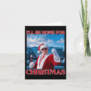 Ich werde Zuhause für Weihnachten Weihnachten Weih Karte