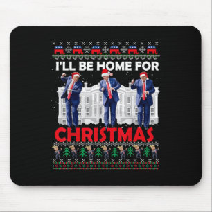 Ich werde Zuhause für Weihnachten Weihnachten Weih Mousepad