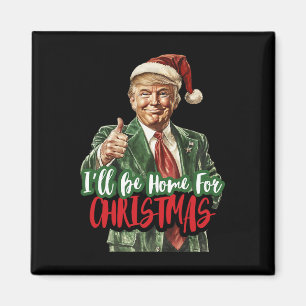 Ich werde Zuhause zu Weihnachten Weihnachten Weihn Magnet