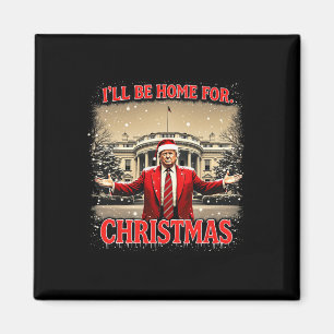 Ich werde Zuhause zu Weihnachten Weihnachten Weihn Magnet