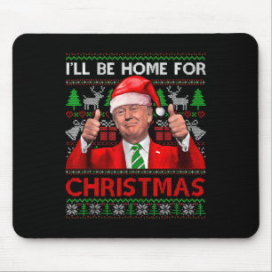 Ich werde Zuhause zu Weihnachten Weihnachten Weihn Mousepad