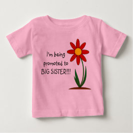 Ich werde zum Big Sister Säugling Tshirt befördert