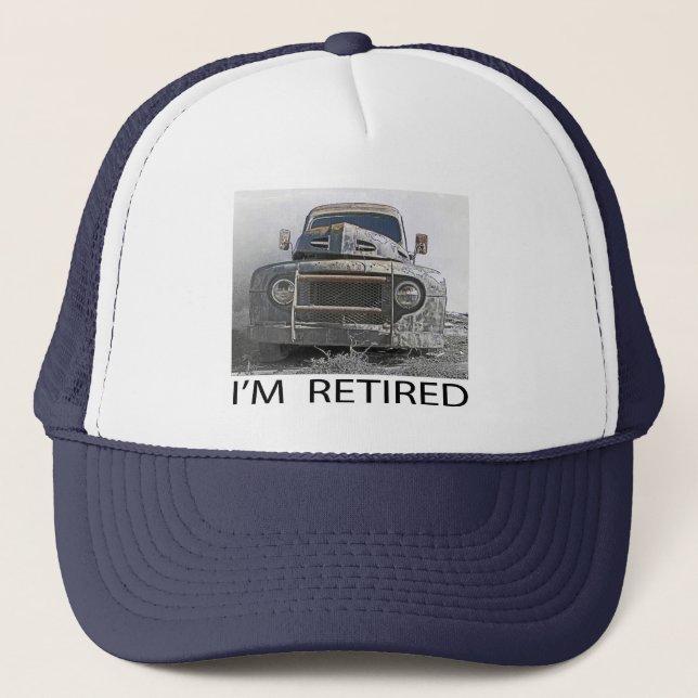Ich werde zurückgezogen truckerkappe (Vorderseite)