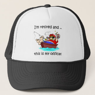 Ich werde zurückgezogen und dieses ist mein Büro! Truckerkappe