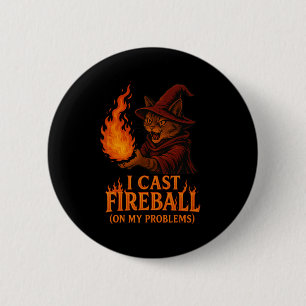 Ich Werfe Feuerball Auf Meine Problemkatze Rpg Gam Button