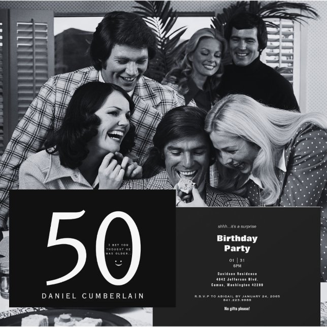 Ich wette, du glaubst, er wäre ein älterer, lustig einladung (Von Creator hochgeladen)