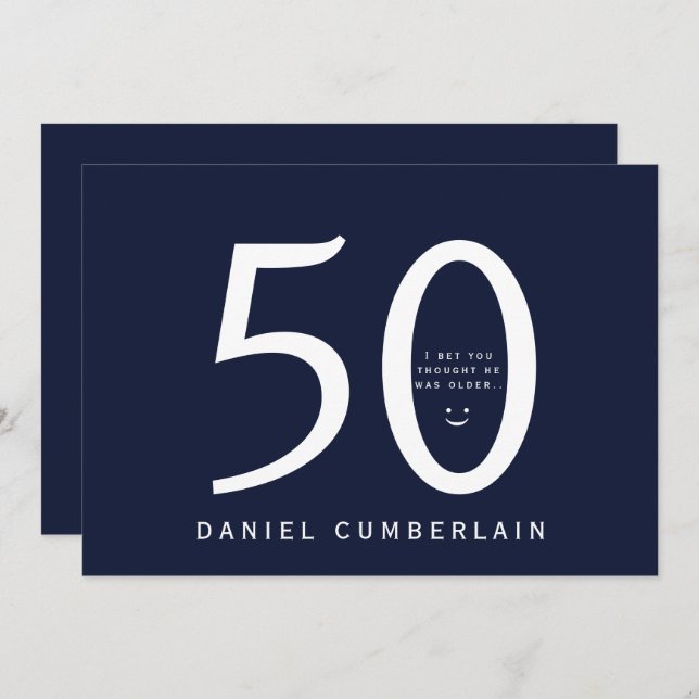 Ich wette, du glaubst, er wäre eine ältere, lustig einladung (Vorne/Hinten)