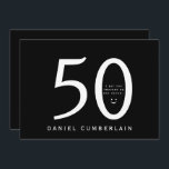 Ich wette, du hältst ihn für älter witzig Geburtst Einladung<br><div class="desc">Fünfzig. Einladung zum 50. Geburtstag. Funny. Mann. Datum,  Ort,  UAWG. Schwarz. Keine Geschenke. Überraschung.</div>