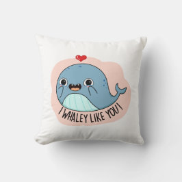Ich whaley like you Funny Whale Pub Kissen