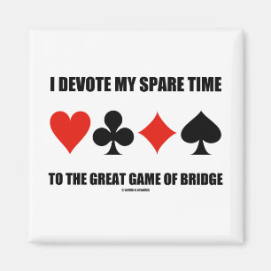 Ich widme meine Zeit dem großen Spiel der Brücke Magnet