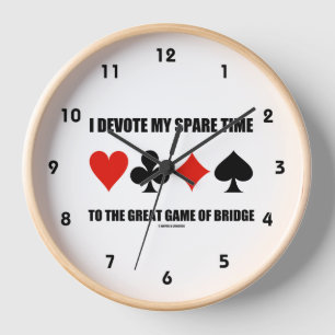 Ich widme meine Zeit dem großen Spiel der Brücke Uhr