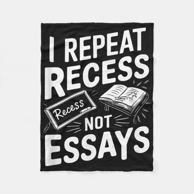 Ich wiederhole Pause Pause Keine Essays  Fleecedecke (Vorderseite)