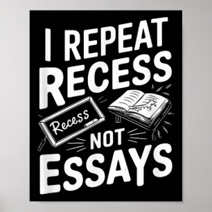 Ich wiederhole Pause Pause Keine Essays  Poster