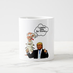 "Ich will abstimmen" Jumbo-Tasse