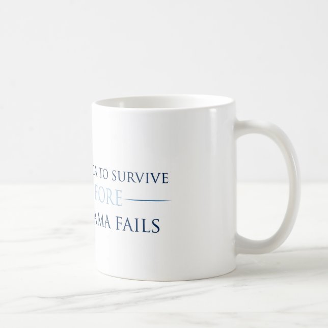 Ich will Amerika, um zu überleben (Tasse) Kaffeetasse (Rechts)