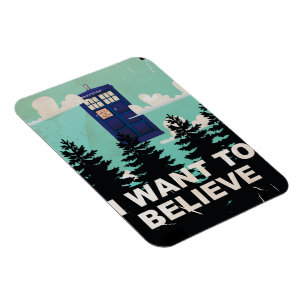 Ich will an die Vintage-Polizeiwache glauben Magnet