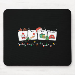 Ich will, dass die Arbeit erledigt ist Gebärdenspr Mousepad