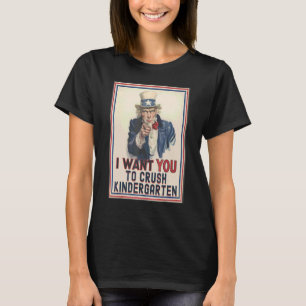 Ich will, dass du den Kindergarten zum 22. Schulan T-Shirt