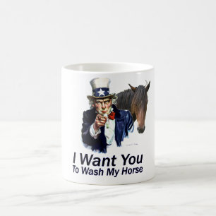 Ich will, dass du mein Pferd wäschst Kaffeetasse