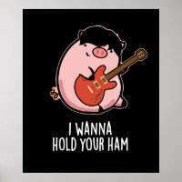 Ich will deine Ham Funny Pig Puck Dark BG halten