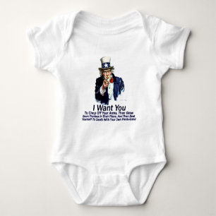Ich will dich: Dir die Arme abhacken Baby Strampler