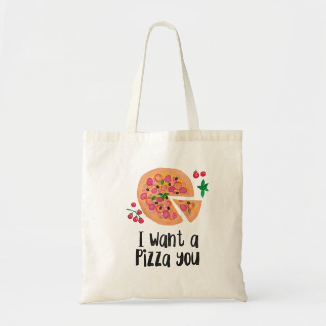 Ich will eine Pizza Sie Tasche (Vorne)
