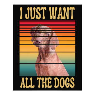 ICH WILL EINFACH ALLE HUNDE FOTODRUCK
