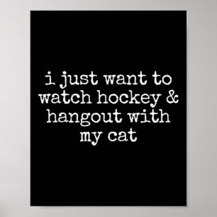 Ich will einfach nur Hockey schauen und mit meinem Poster