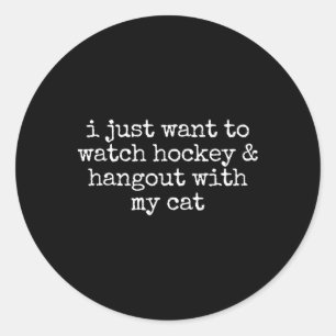 Ich will einfach nur Hockey schauen und mit meinem Runder Aufkleber