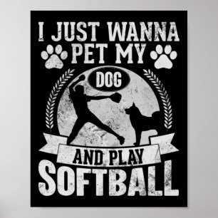 Ich will einfach nur Hunde streicheln und sanft mi Poster