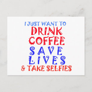Ich will einfach nur Kaffee trinken Postkarte