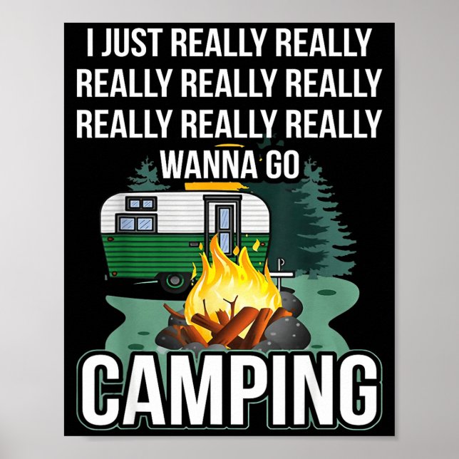 Ich will einfach wirklich wirklich campen gehen  poster (Vorne)