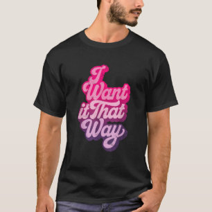 Ich will es auf diese Weise Pink Disco Vintage Par T-Shirt