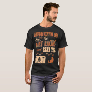 Ich will gerade, um zu gehen laufendes Kart und T-Shirt