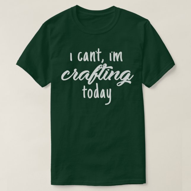 Ich will, ich arbeite heute QuoteFunny T-Shirt (Design vorne)