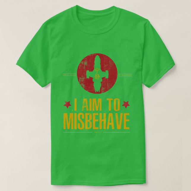Ich will mich nicht benehmen T-Shirt (Design vorne)