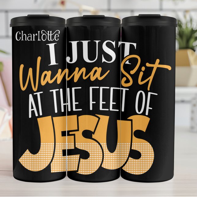 Ich Will Mich Nur Zu Jesus Setzen Thermosbecher (Von Creator hochgeladen)