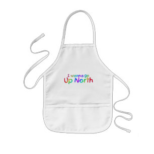 Ich will nach Norden gehen - Rainbow Style Kinderschürze