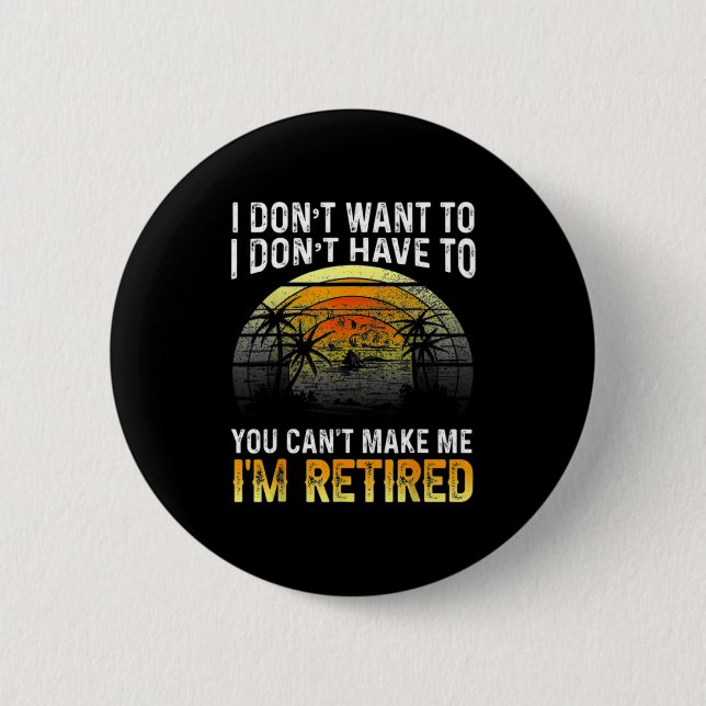 Ich will nicht Du kannst mich nicht zwingen Ich bi Button (Vorderseite)