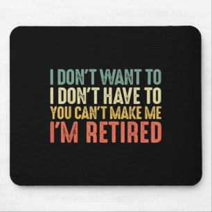 Ich will nicht, ich muss nicht, du kannst mich nic mousepad