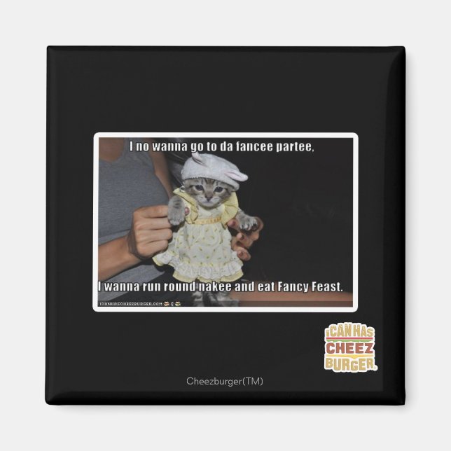 Ich will nicht zu da Fancer Party gehen Magnet (Vorne)