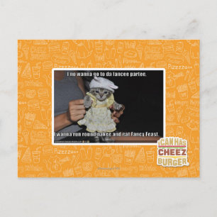 Ich will nicht zu da Fancer Party gehen Postkarte