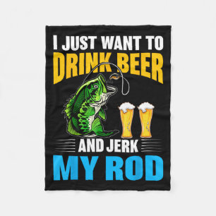 Ich will nur Bier trinken und meinen Stab lustig w Fleecedecke
